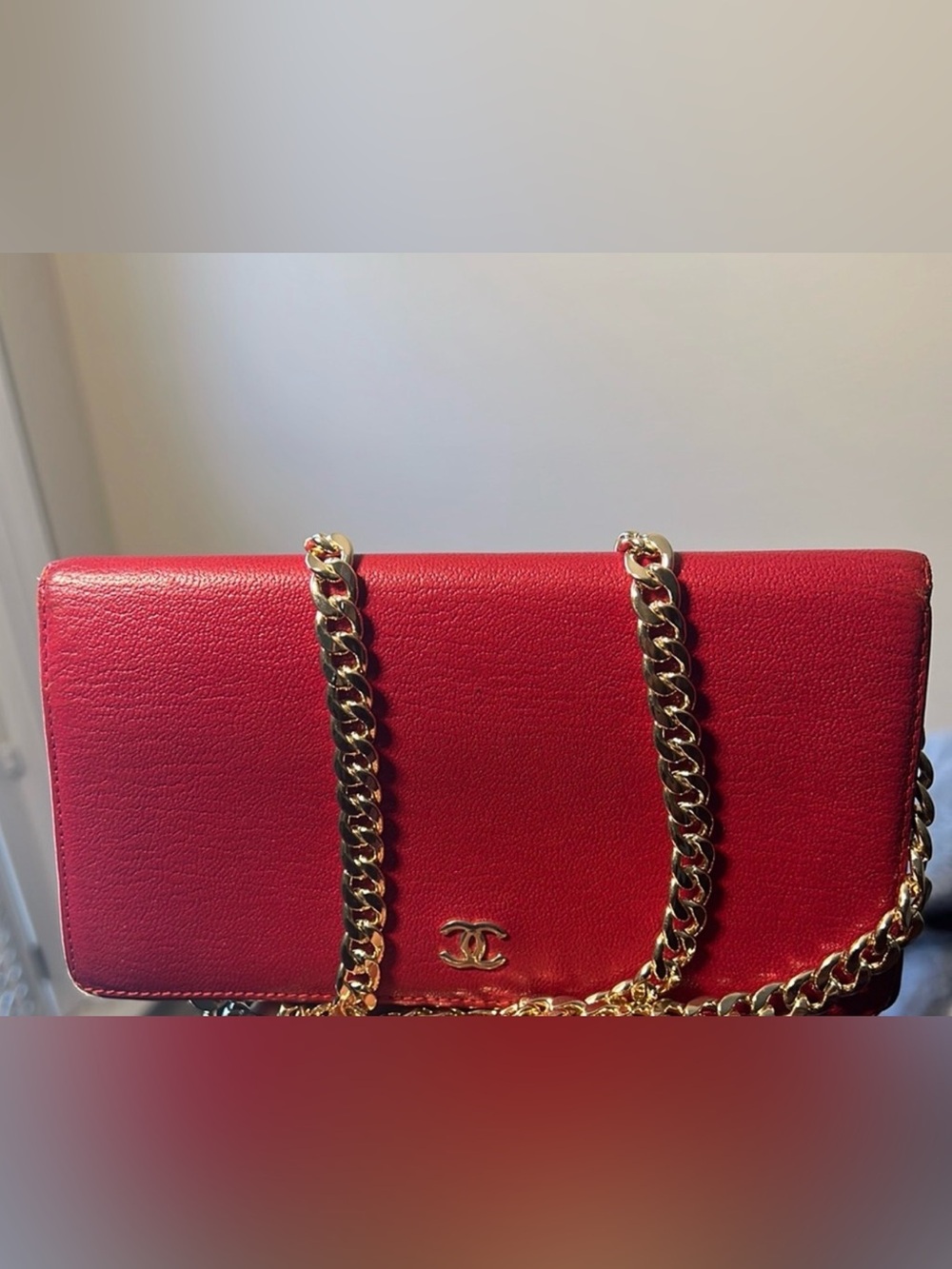 CHANEL Red Leather Flap Long Wallet - Picture 8 of 8